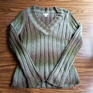 Vintage Y2K Arizona Ombre V-Neck Sweater Size XL